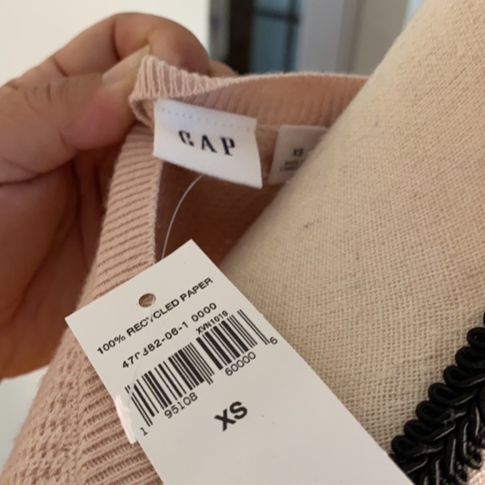 GAP‎ Factory Waffle Knit V-Neck Long Sleeve Top - Picture 7 of 7